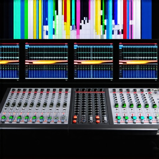 Studio control panel with RGB lights and scene programming interface