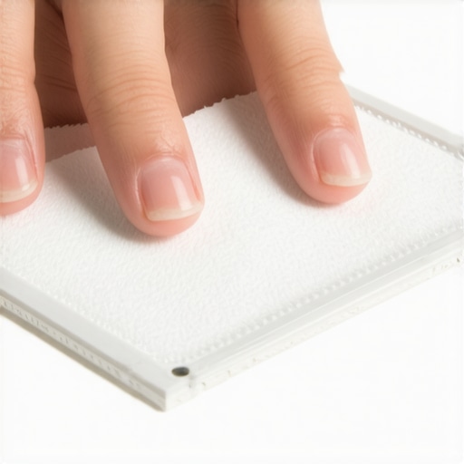 Person cleaning RGB LED panel lights in studio