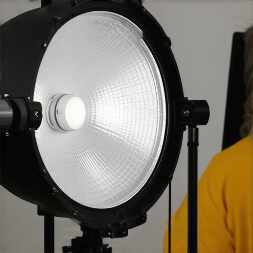 Technician cleaning and calibrating a studio LED panel with specialized tools.